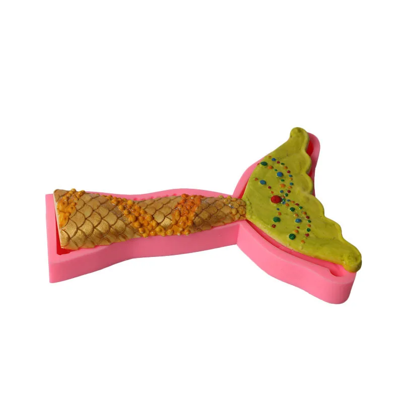 Форма для торта 1 шт. силиконовая форма большого рыбьего хвоста Русалка украшения