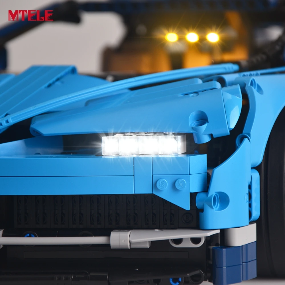 Светодиодный светильник MTELE, набор для серии Technic, игрушки Chiron, строительные блоки, светильник, набор, совместимый с 42083 и 20086, без модельного комплекта