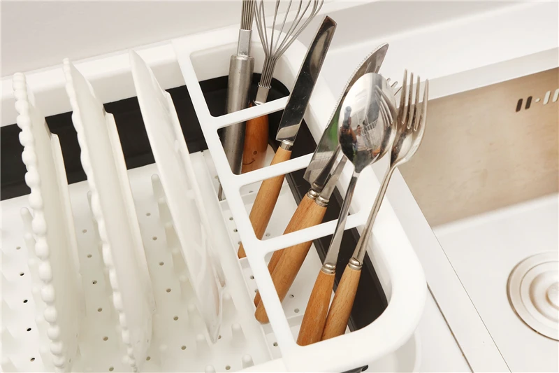 Силиконовые Складная полка для посуды Drainboard сушки крылом держатель хранения
