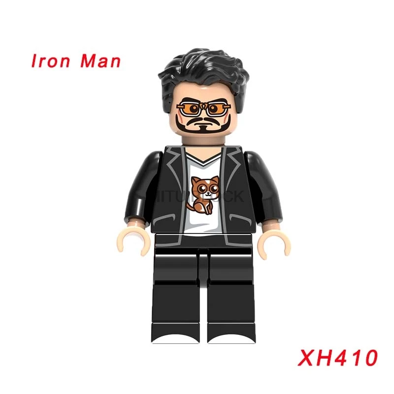 xh410 Фигурки супергероев Marvel, Человек-паук, муравей, Бэтмен, Железный человек, строительные блоки, мини-кубики - Цвет: xh410