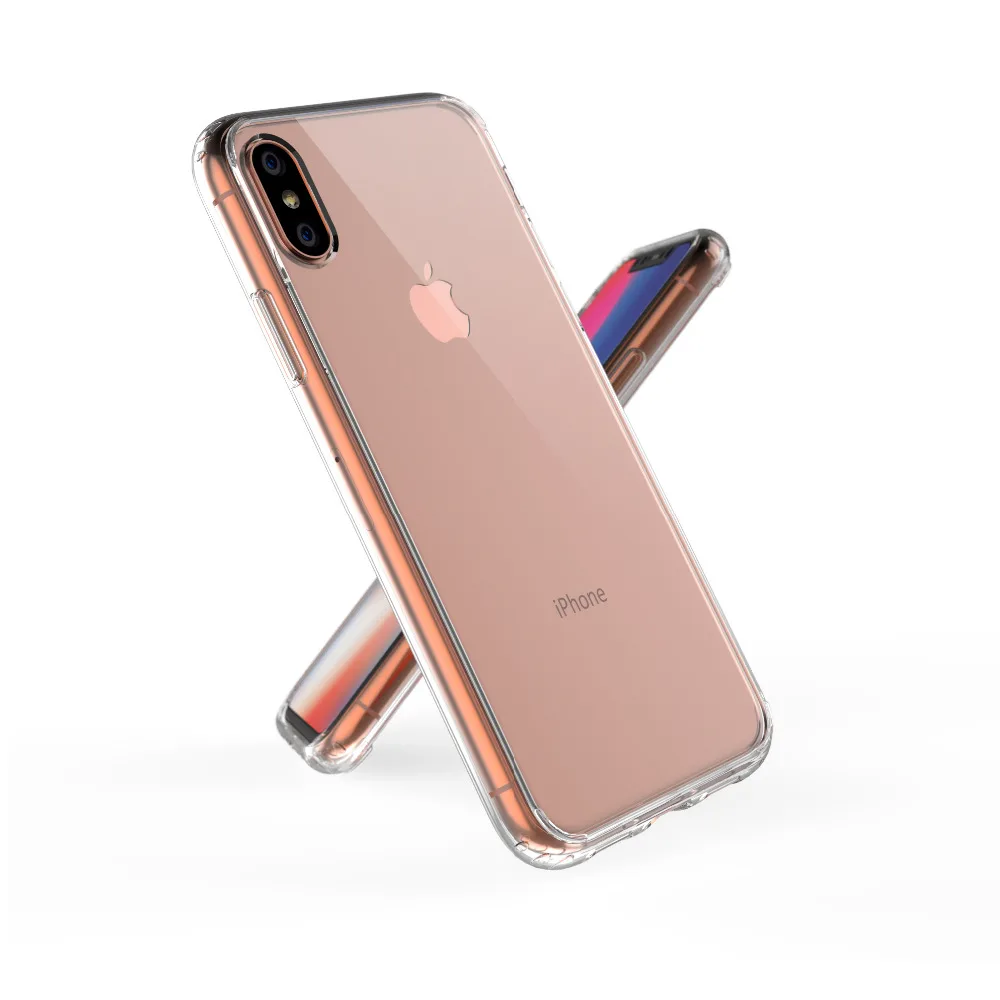 Чехлы для Iphone X XS мода Ультра Прозрачный тонкий sleek ударопрочность царапинам