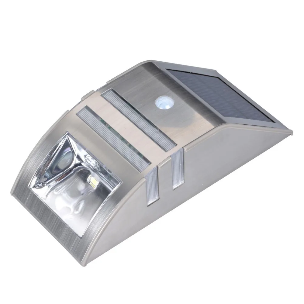 STAINLESS LED SOLAR SECURITY LIGHT SPOTLIGHT PIR SENSOR OUTDOOR GARDEN WALL LAMP | Лампы и освещение