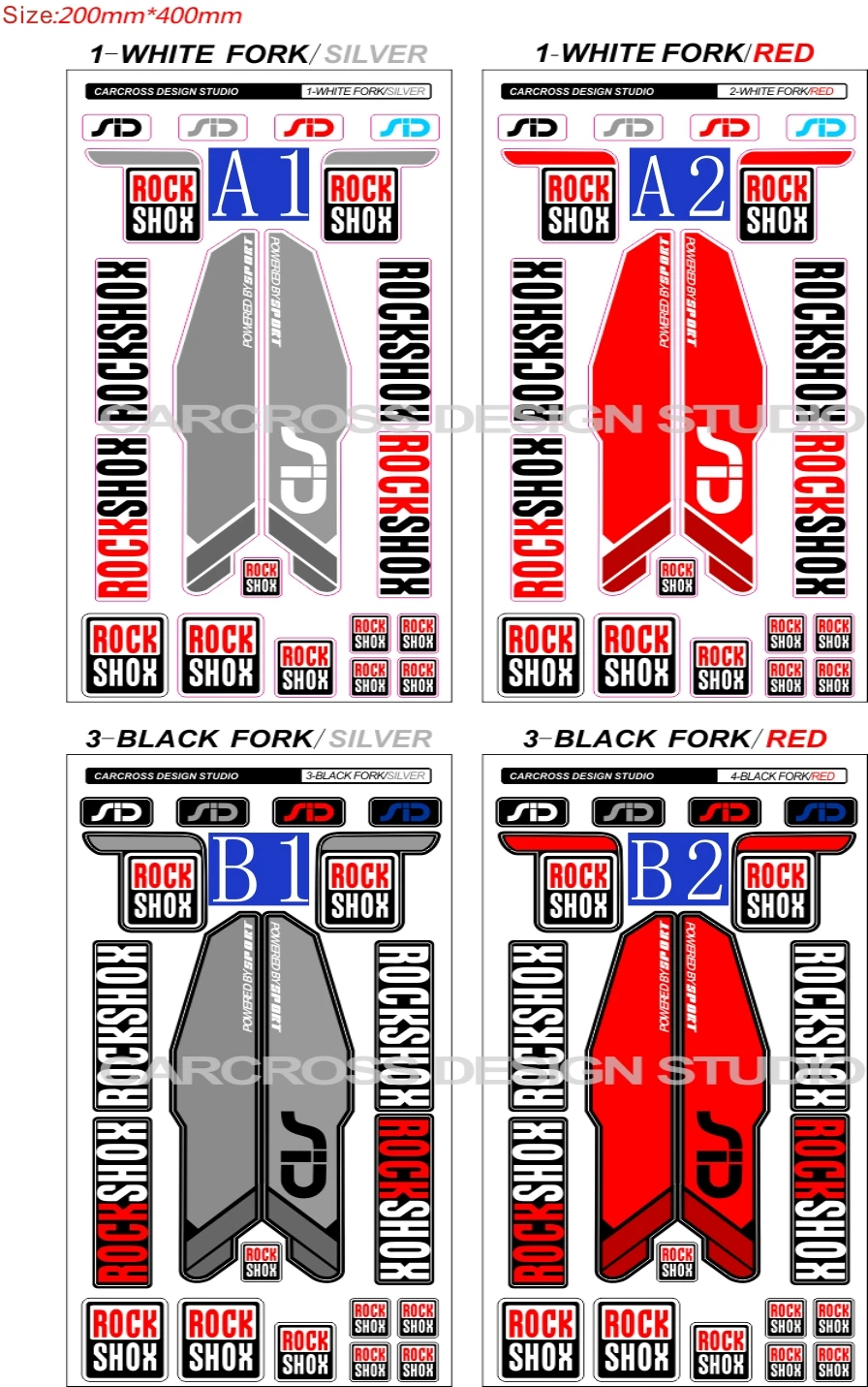2 шт./компл. 3 м вилка наклейки для велосипеда передняя на вилке высокого качества