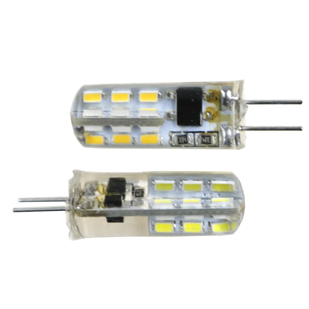 Светодиодная лампа G4 DC 12 В/AC 220 В сменная светодиодная галогенная 3014 SMD 360 градусов