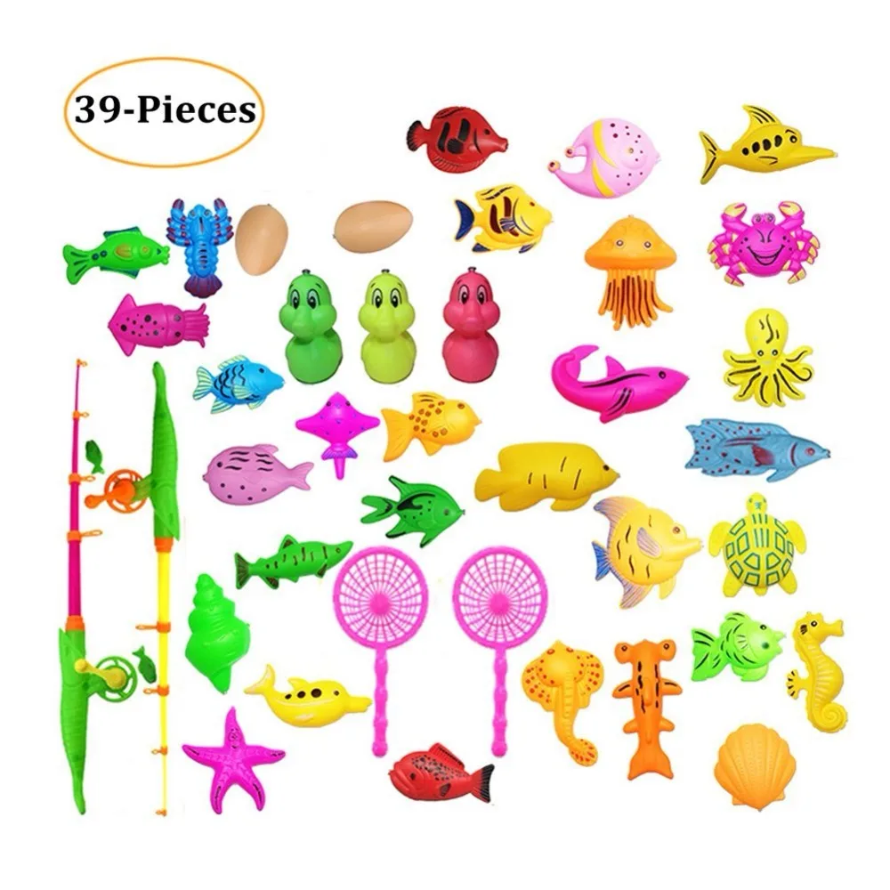 

Magnetic Fishing Bath Toy Set Child Learning Education Fishing Games For Kids Boys Girls Toddlers