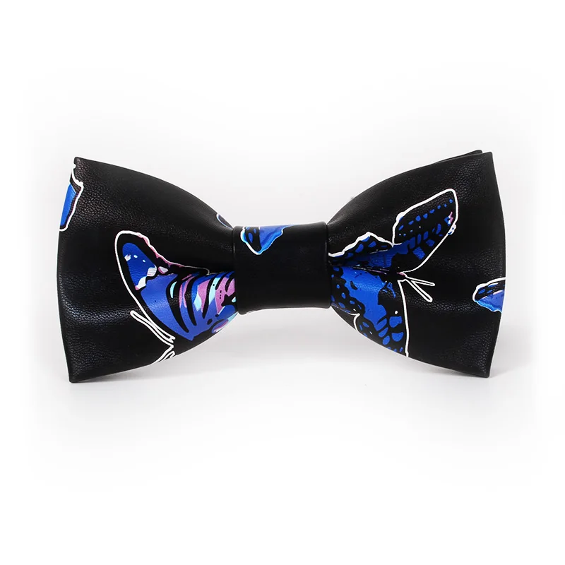 2017 Новая Мода PU Галстуки-бабочки Природа Животных Декорации Взрослых Мужчин