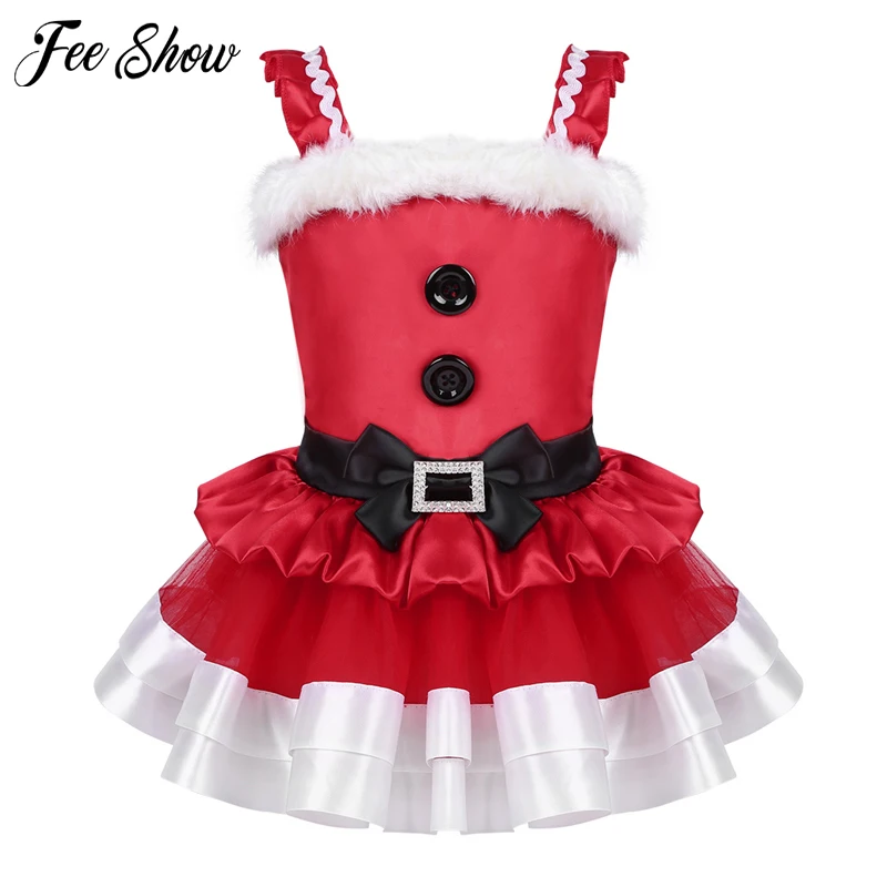 

New Year Baby Girls Christmas Pageant Dress Little Girls Holiday Dress Children Clothing Xmas Party Tulle Kids Princess Dresses