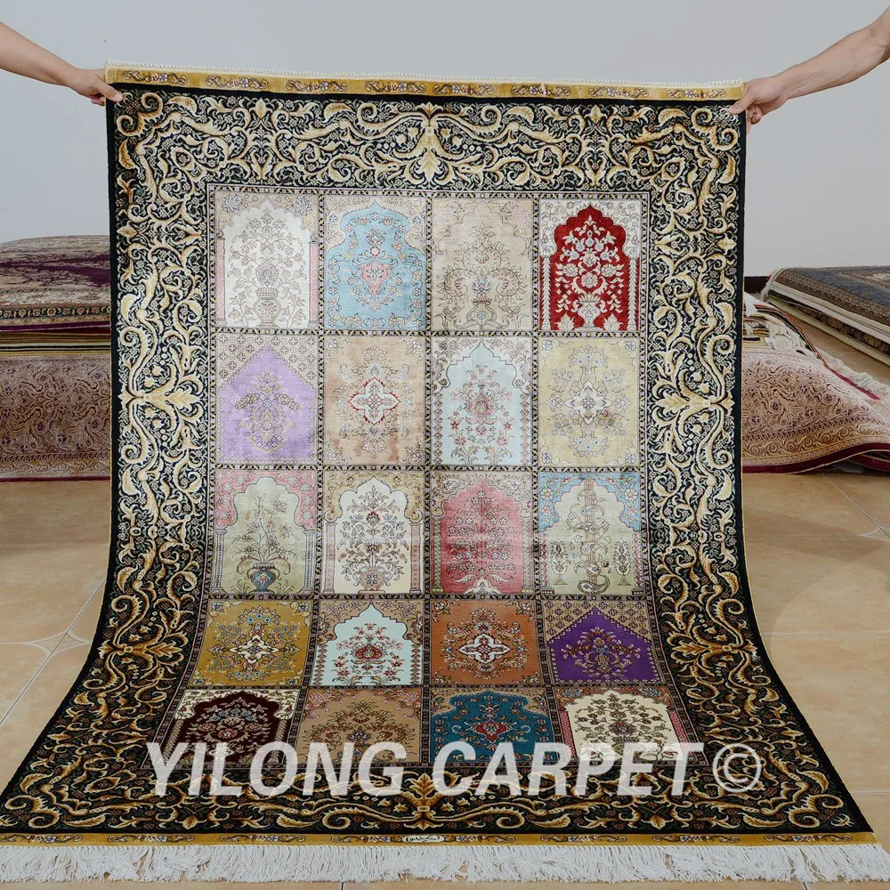 Ковер Yilong 4 &quotx 6&quot с винтажным дизайном в саду ковер ручной работы античном стиле