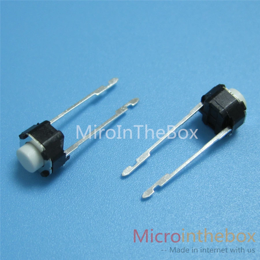 

1000 шт. Такт переключатель 6 6x6 Круглый 2Pin длинный контактный 6x6x4,3 6x6x5 DIP