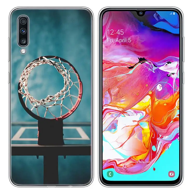 Прозрачный мягкий силиконовый чехол для телефона I Love Basketball для samsung Galaxy A10 A30 A40 A50 A70 - Цвет: Style 03