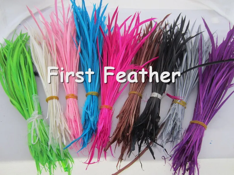 Окрашенные одноперьевые волосы для наращивания Acc окрашенные одиночные гусиные