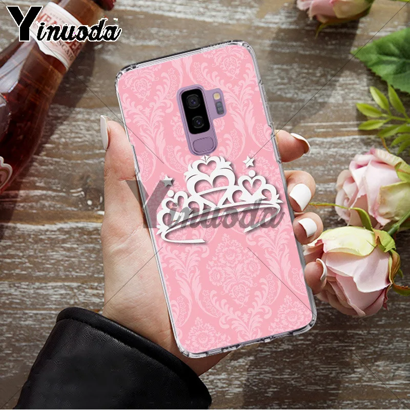 Yinuoda розовый чехол для телефона Samsung S9 plus S5 S6 S6edge S6plus S7 S7edge S8 S8plus | Мобильные