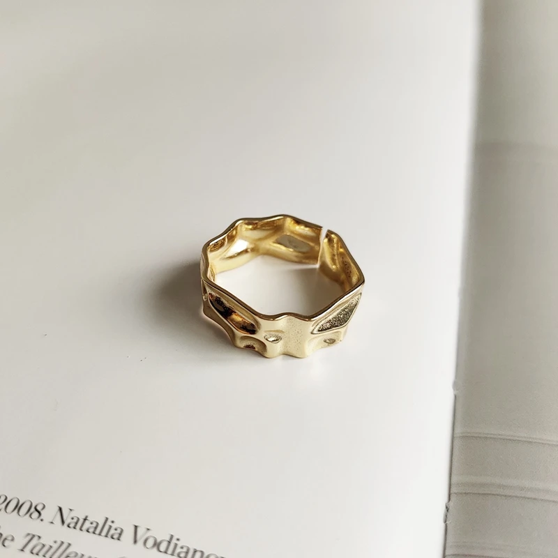 LOULEUR, 925 пробы, серебряное, золотое, круглые кольца, необычные, Простой Элемент, дизайн, Открытое кольцо для женщин, модное, серебряное, 925 ювелирное изделие