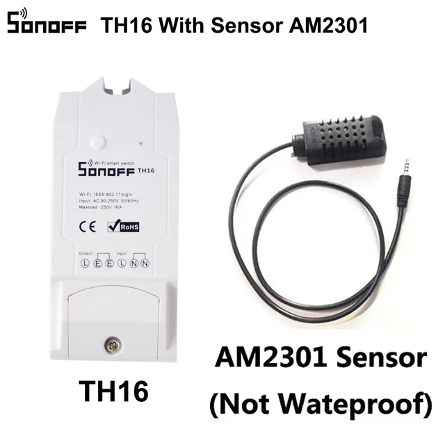 Набор5 Sonoff TH16 умный Wifi переключатель для мониторинга температуры и влажности Умный домашний комплект для автоматизации работает с Alexa Google Home - Комплект: Набор5