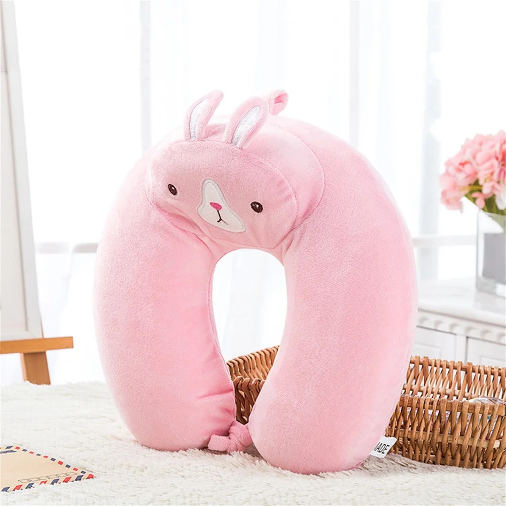 pink 30x28x8cm Ортопедическая подушка с эффектом памяти, 3 цвета, латексная подушка для шеи, мягкая подушка из волокна с медленным отскоком, массажер для шейного отдела, забота о здоровье - Цвет: pink 30x28x8cm