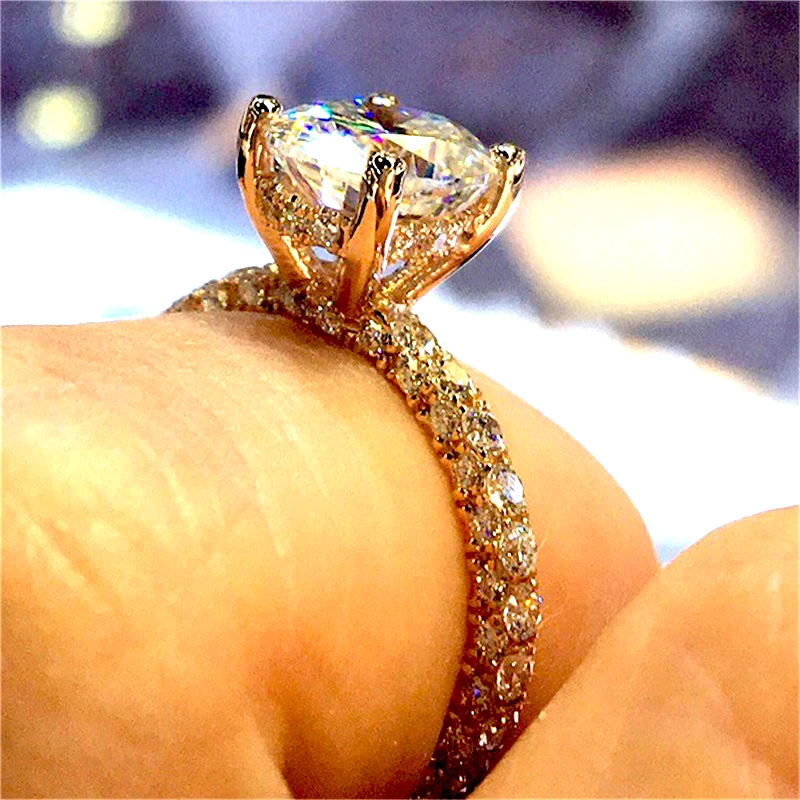 LMNZB настоящий твердый 925 Серебряное кольцо с круглые и овальные cz Diamant роскошный Обручение ювелирное обручальное кольцо подарок для Для женщин LZR591