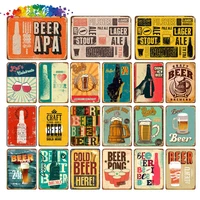moura color ice cold free beer here painting art poster antique metal tin signs bar pub club home decorative retro wall sticker
