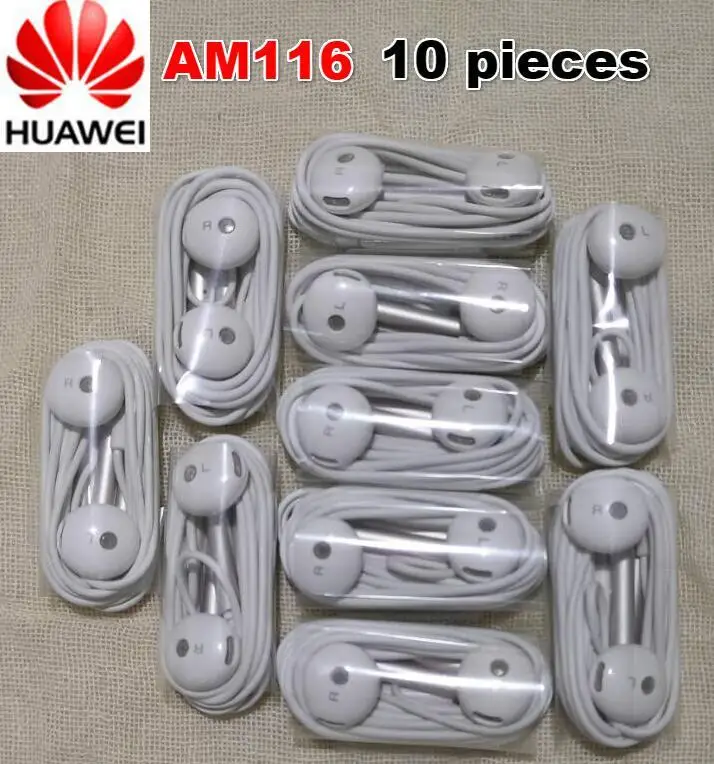 HUAWEI AM116 Honor AM115 наушники оптoвaя прoдaжa 5/10/20/50 штук для P8 P9 P10 плюс Mate8 Mate9 5X6X9 V9 - Цвет: am116-10Pieces