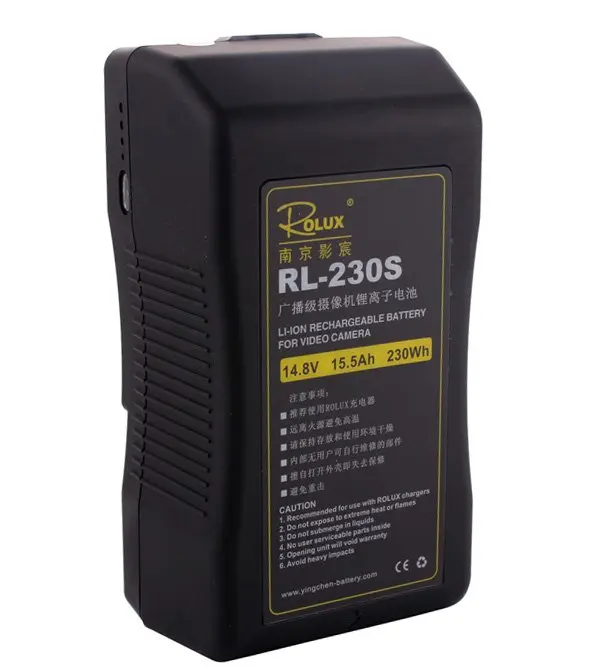 RL-230S 230Wh Li-Ion 14 8 V 15.5Ah S0ny v-крепление замок аккумуляторная батарея для видео