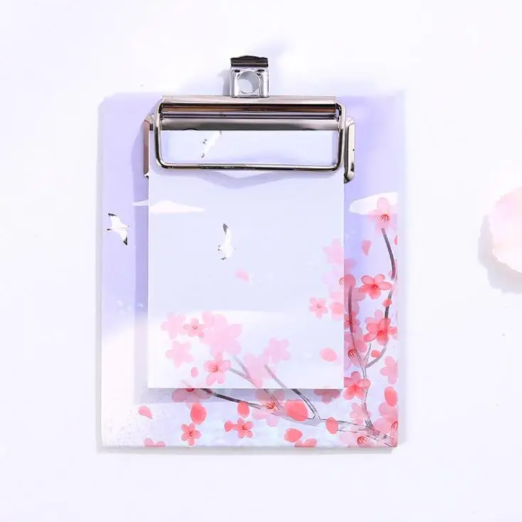 Cheery Blossoms- 40 листов Kawaii Star Cherry Blossoms N times Sticky memo pad Clip Note paper Tab paper laria To Do List Planner канцелярские принадлежности - Цвет: Cheery Blossoms-