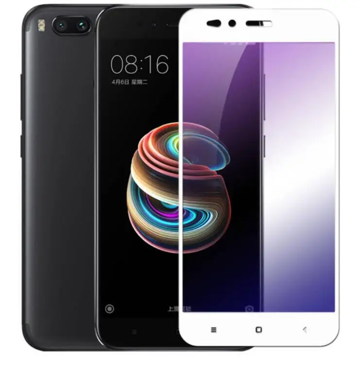 2 Pack 9 H полный Экран защитный закаленное Стекло для Xiaomi 5x Жесткий протектор Плёнки