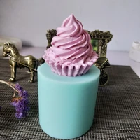 przy food grade 3d ice cream cup cake mold diy handmade silicone soap mold chocolate craft mold candle mold