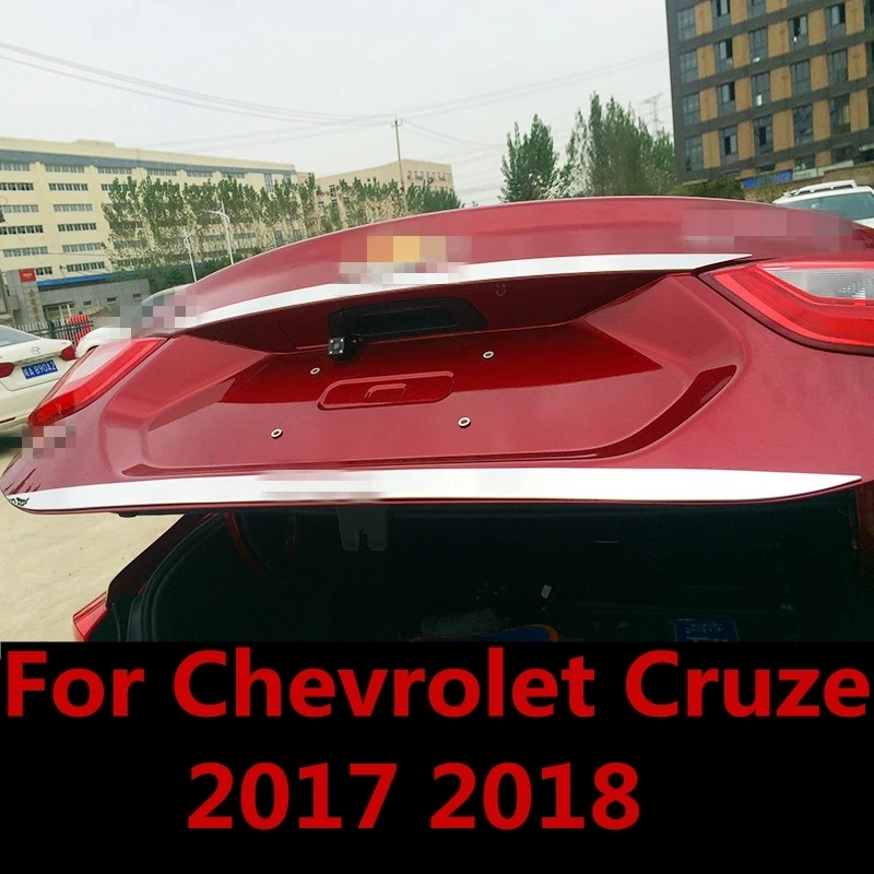 Накладка для багажника Chevrolet Cruze 2017 2018 отделка литье под дверь покрытие наружное