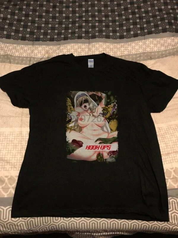 VTG HOOk UPS-style 2 скейтборд аниме хентай Монстр титьки футболка | Мужская одежда