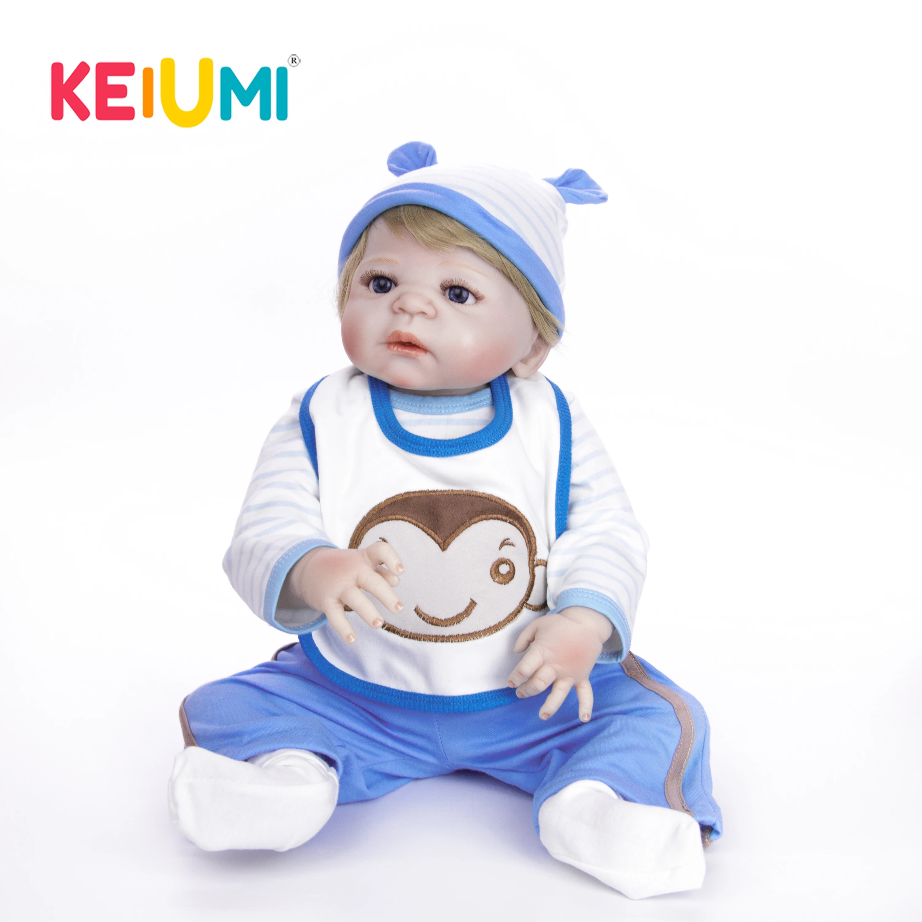 Силиконовые полный средства ухода за кожей Reborn куклы 23 ''реалистичные ручной