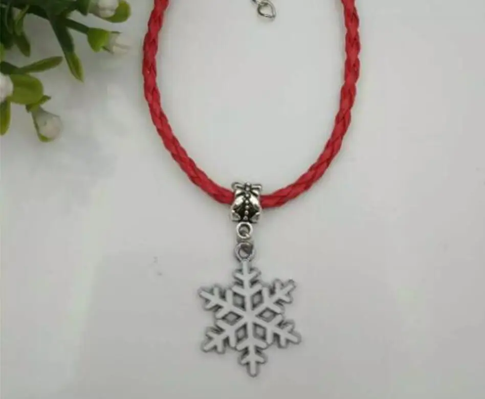 10 шт./Лот эмалированная подвеска в виде снежинок | Украшения и аксессуары