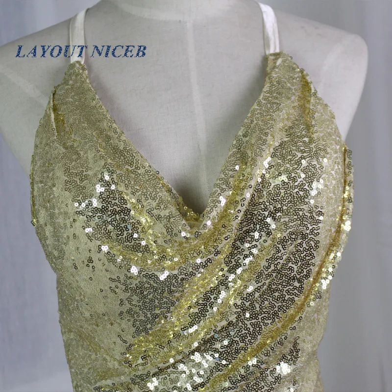 Блестящее Золотое Платье Русалка для выпускного вечера 2017 вечерние платья