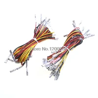 20mm long and 2 8mm connector 3pin led push button wires for arcade game diy wires for push buttons
