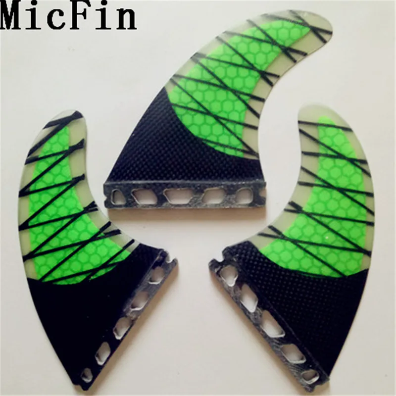 Micfin стекловолокно и сотовый плавник для доски для серфинга Подруливающее устройство FCS 2 плавник для серфинга FCS FUTURE FCS 1 FCS II размер коробки M три набора