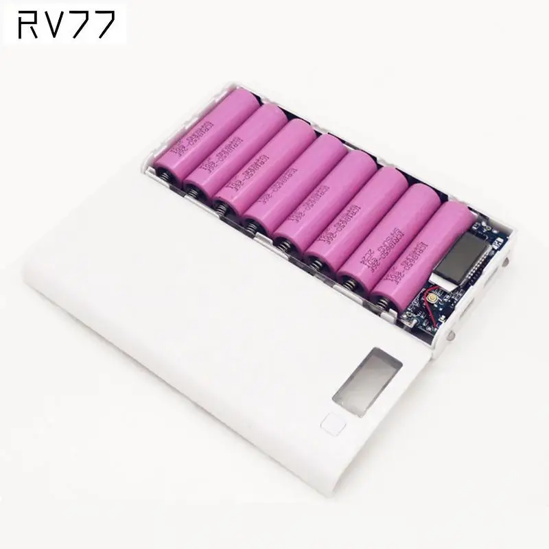 Противоскользящий коврик для телефона 17*8*2,2 см Высокое качество 5V Dual USB Автомобильное зарядное устройство 18650 Мощность банк Батарея коробка мобильного телефона Зарядное устройство для iphone6 Plus S6