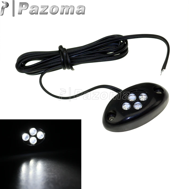 PAZOMA 1X черный мигалка сигнала для мотоцикла белый 4 LED задний колышек Yamaha YZF R6S R6 R1 |