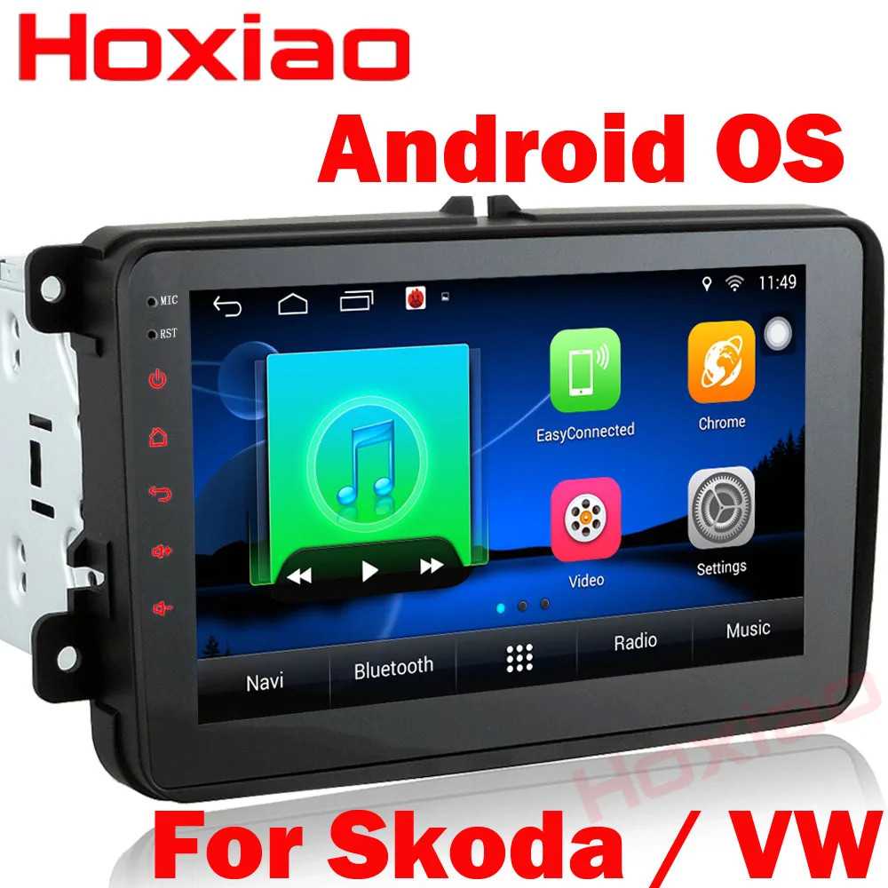 Android автомобильный мультимедийный плеер для VW/Volkswagen/Passat/POLO/GOLF/Skoda/Seat/Leon с gps Navigaiton