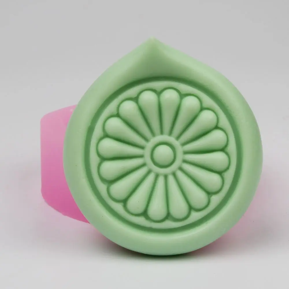 

Floral Flower Water Dropper Wholesale Molds silicone soap Making DIY Craft Round Bath Salt Mold