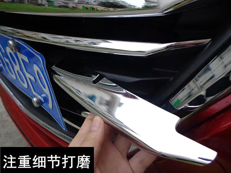 Передняя решетка Планки lane Легенда чехол для Mazda 3 Axela-, АБС, хром, 11 шт./компл., автомобильные аксессуары