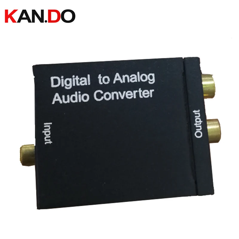 Цифро-аналоговый сигнал Аудио Звук адаптер конвертер ADC оптический коаксиальный