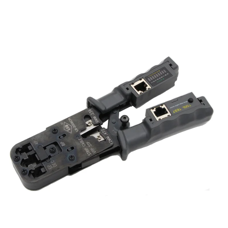 LS-2008CR сети Тесты обжимной инструмент для UTP и STP кабели RJ45 8P8C, RJ12, RJ11 многофункциональный инструмент с резки и зачистки