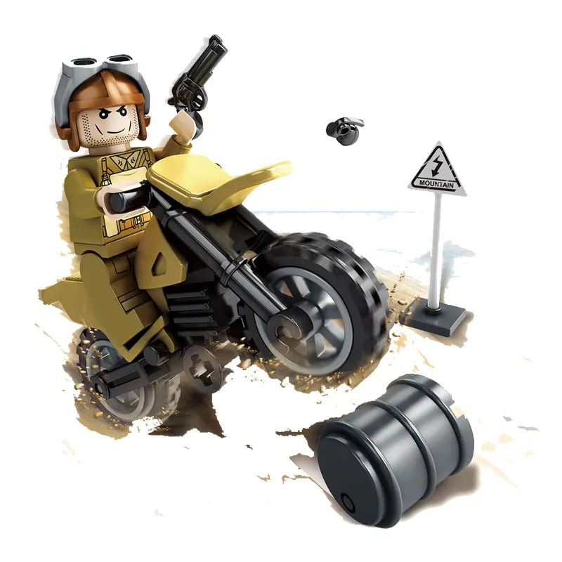 Игрушечные строительные блоки kitooz WW2 английские армейские воины битва имфала во