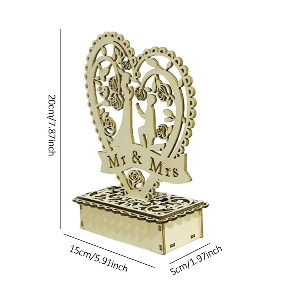 Свадебные деревянные поделки ночной Светильник LED романтичное платье Ночной