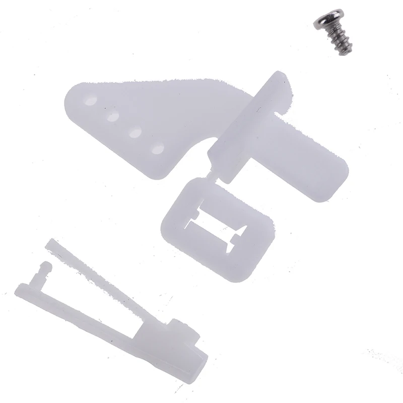 

10 Sets Medium Lock On Nylon Control Horn And Clevis 21mm Set Rudder Servo Ailerons Elevators For RC Fixed Wing Airplane