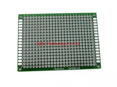 20PCS/LOT 5x7 cm PROTOTYPE PCB 2 layer 5*7 panel Universal Board Обустройство дома