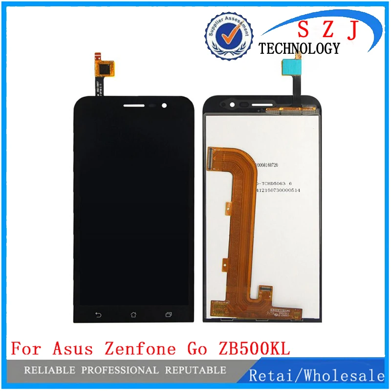 Новый 5-дюймовый полный ЖК-дисплей для Asus Zenfone Go ZB500KL, сенсорная панель, дигитайзер в сборе, замена, бесплатная доставка Новый 5-дюймовый полный ЖК-дисплей для Asus Zenfone Go ZB500KL, сенсорная панель, дигитайзер в сборе, замена, бесплатная доставка