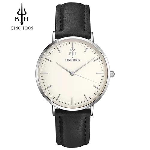 black silver white KING HOON серебряные женские часы роскошные высококачественные водонепроницаемые Montre Femme из нержавеющей стали женские наручные часы - Цвет: black silver white