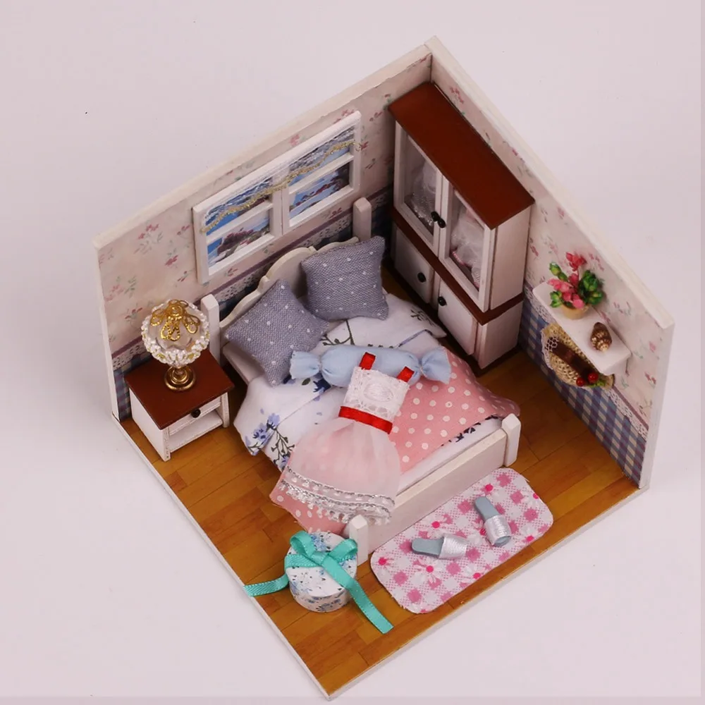 Кукольный дом мебель сделай сам миниатюрные 3D деревянные миниатюры кукольный