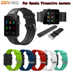 Силиконовый ремешок для смарт-часов Garmin Vivoactive ацетат Смарт-часы с заменой ремешка браслет, ремешок для наручных часов Garmin подход S2 S4