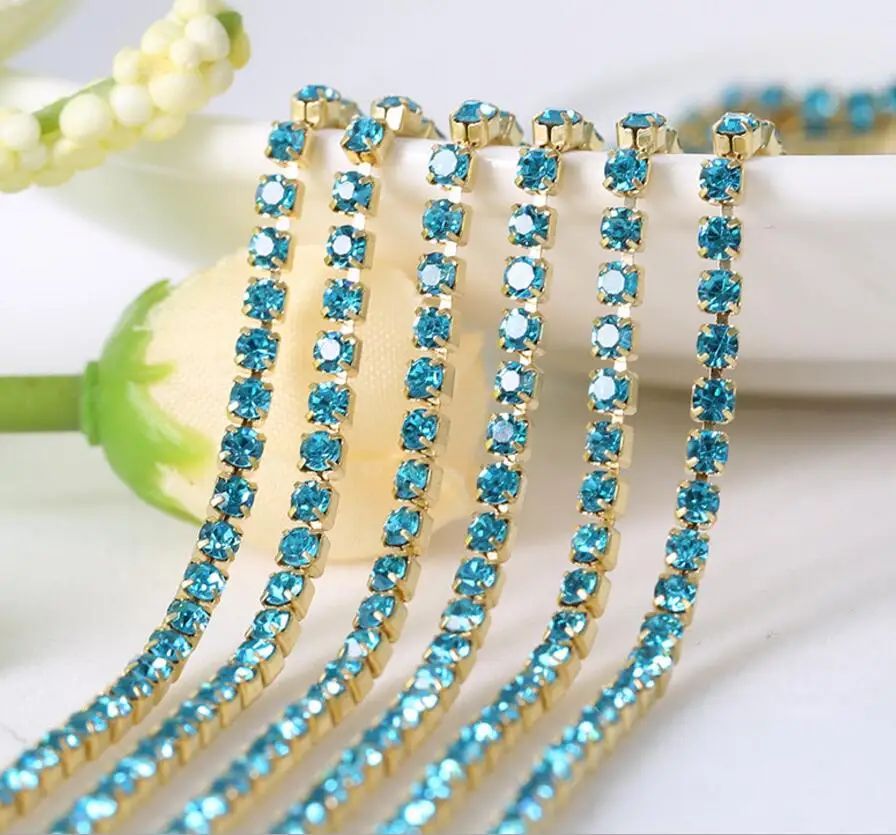 Цепочка с кристаллами в форме когтей 10 ярдов|rhinestone chain|crystal rhinestone chainrhinestone crystal chain |