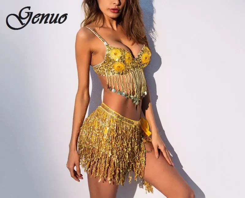 

2019 backless Sequins bodysuit women Bodycon Jumpsuit Romper sexy tassel body feminino Elegant beachwear macacao feminino